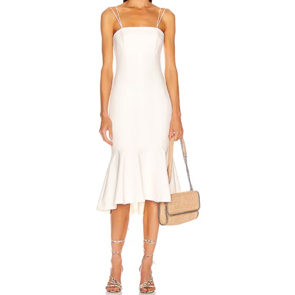 Cinq à Sept Salina Jolie Flounce Hem Sheath Dress